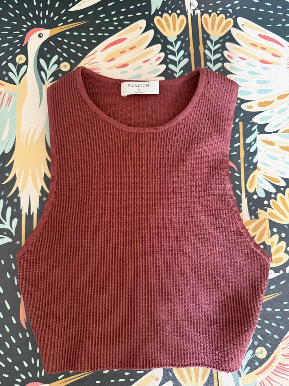 Aritzia Babaton racerback crop tank sz S